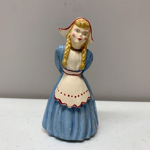Vintage Blue Ceramic Dutch Girl Figurine - Picture 2 of 8